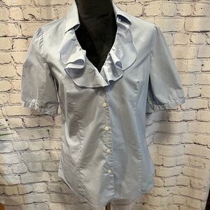 Calvin Klein Chambray Button Down Blouse in light blue  Size: Small  Like New